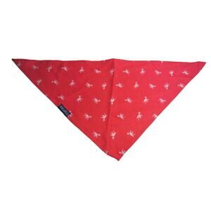 Red Dog Print Bandana PetLabCo Adjustable Triangle Scarf Accessory